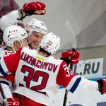 Лихачёв забил свой первый гол в плей-офф КХЛ, открыв счёт в четвёртом матче финала