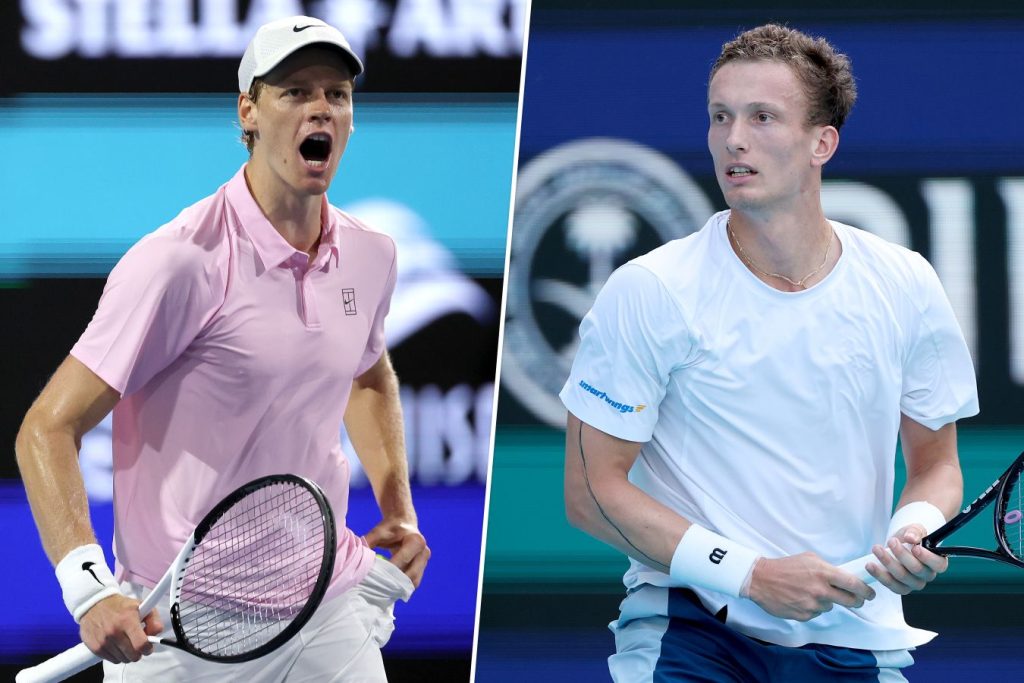 Финал «Мастерса» в Майами между Синнером и Легечкой был остановлен после первого сета