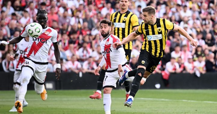 Три гола — в видеообзоре матча 1/4 финала Лиги конференций «Райо Вальекано» — АЕК