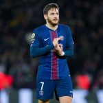 Вингер «ПСЖ» Кварацхелия признан игроком матча во встрече 1/4 финала ЛЧ с «Ливерпулем»